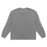 Globe Chest L/S Tee - Heather Grey