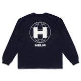 Globe L/S Tee - Navy