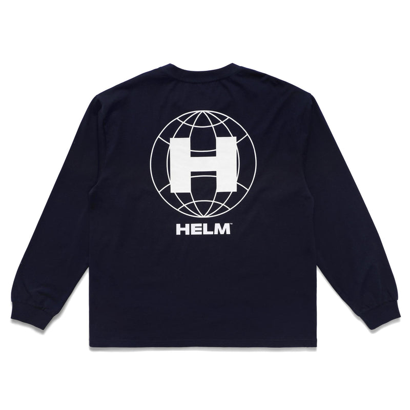 Globe L/S Tee - Navy