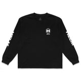 Globe Chest L/S Tee - Black