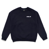 Block Logo Crew Sweatshirt - Navy