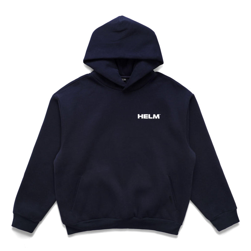 Block Logo Hoodie - Navy