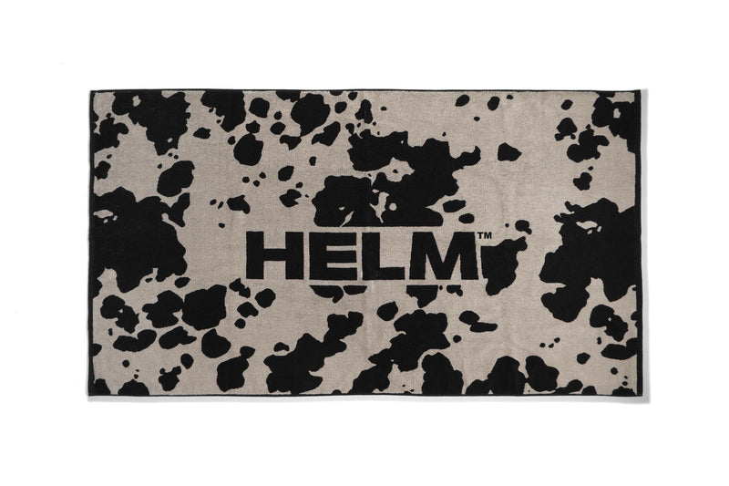 Block Logo Terry Towel - Cow Print