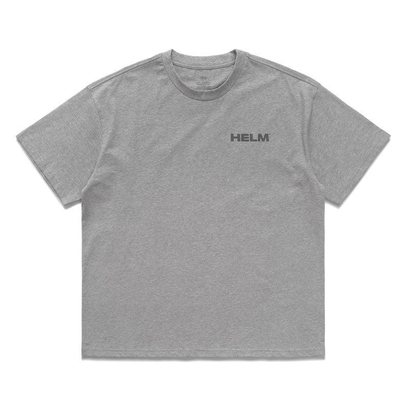 Block Logo Tee - Heather Grey