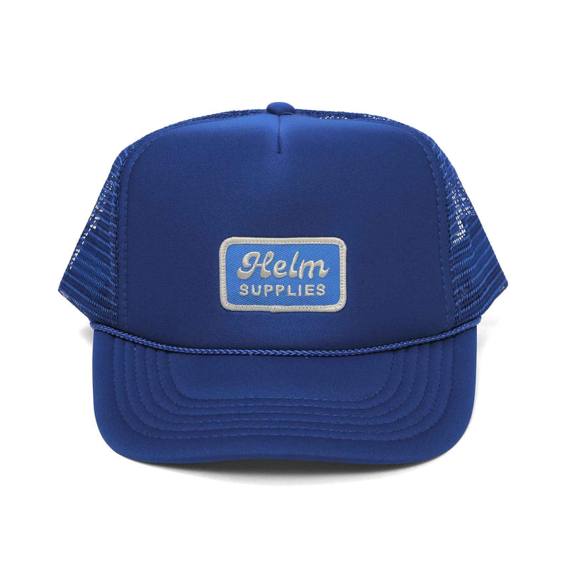 Retro Patch Trucker Hat - Blue